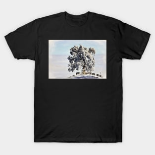 Tree winter landscape / Maléa is looking for the goblin - children's book WolfArt T-Shirt